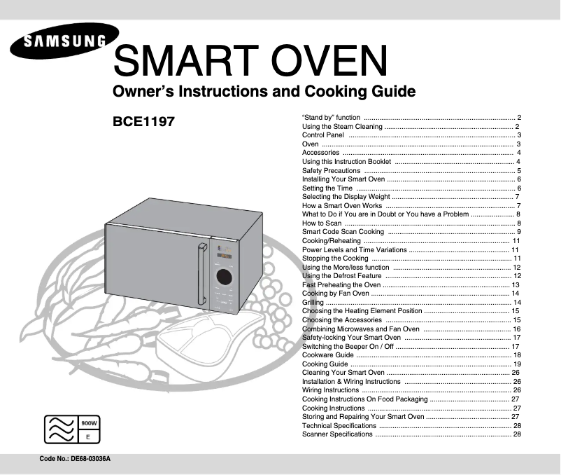Image de la première page du manuel de l'appareil BCE1197