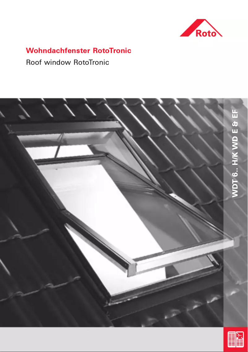 Page n°1 - Manuel utilisateur Roto Designo WDT R6 H/K WD EF