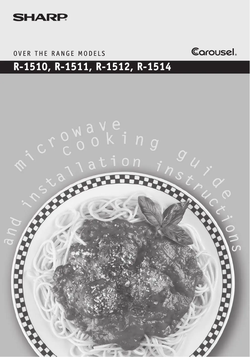 Página 1 del manual Manual de usuario Sharp R-1512