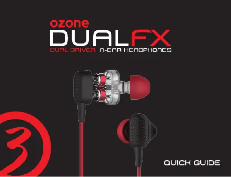 Page 1 de la notice Manuel utilisateur Ozone Dual FX