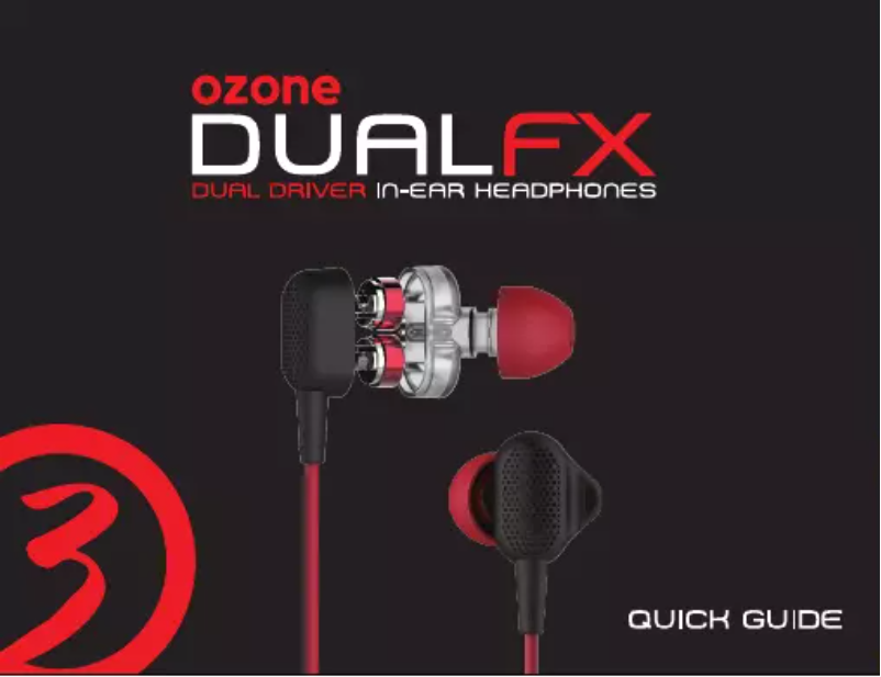 Page n°1 - Manuel utilisateur Ozone Dual FX