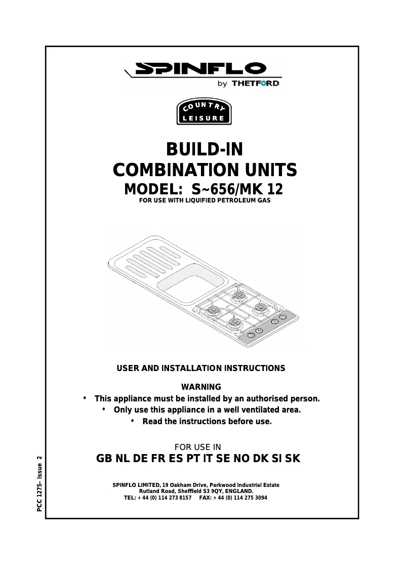 Image de la première page du manuel de l'appareil S-656 MK 12