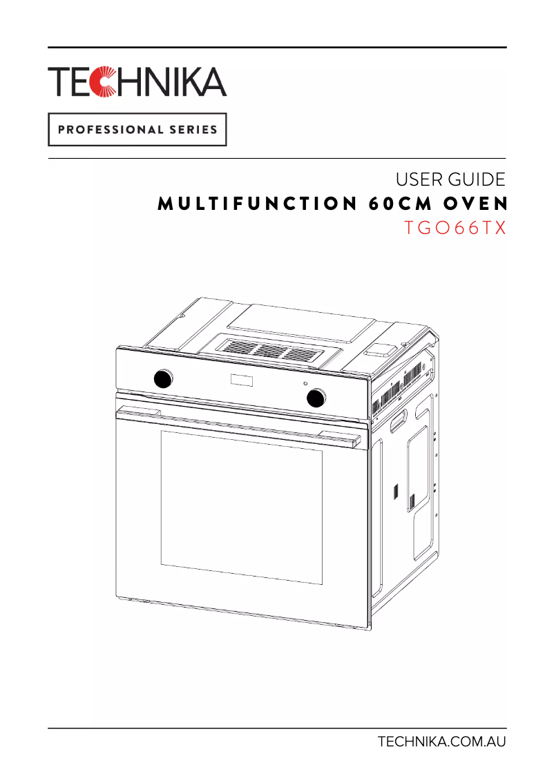Imagen de la primera página del manual del dispositivo TGO66TX
