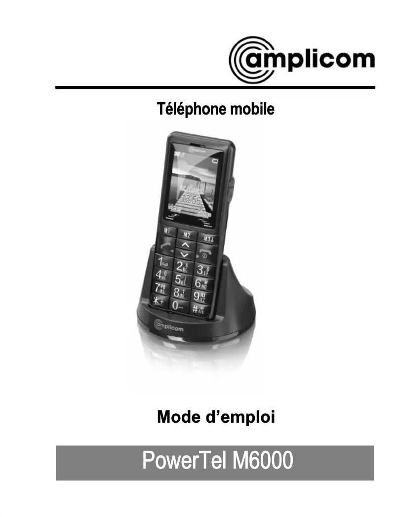 Page n°1 - Manuel utilisateur Amplicom PowerTel M6000