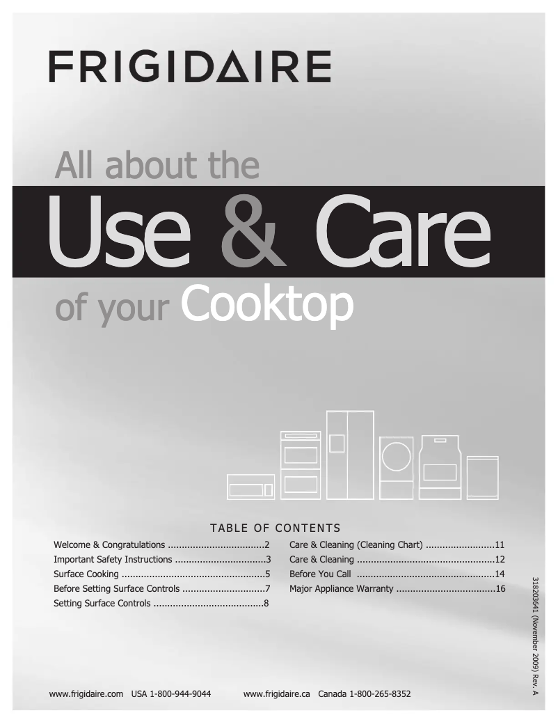 Page n°1 - Manuel utilisateur Frigidaire FFEC3225MB