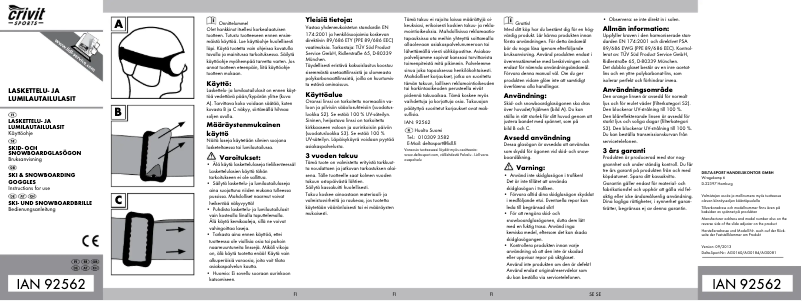 Image de la première page du manuel de l'appareil IAN 92562