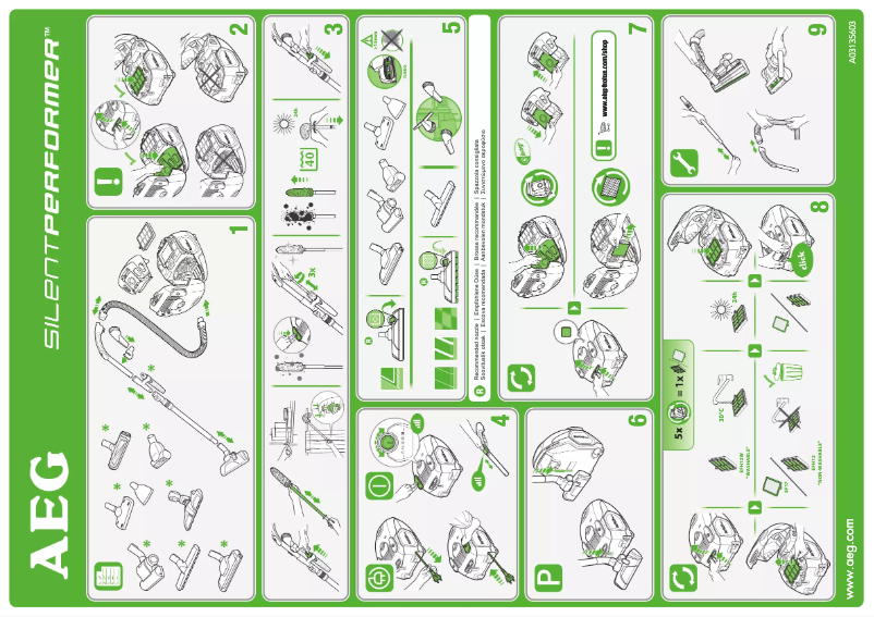 Page 1 de la notice Manuel utilisateur AEG ASP7140