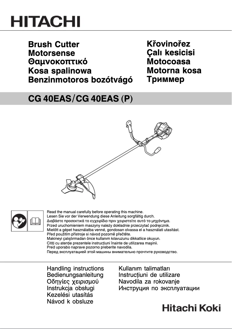 Page 1 de la notice Manuel utilisateur Hitachi CG40EAS