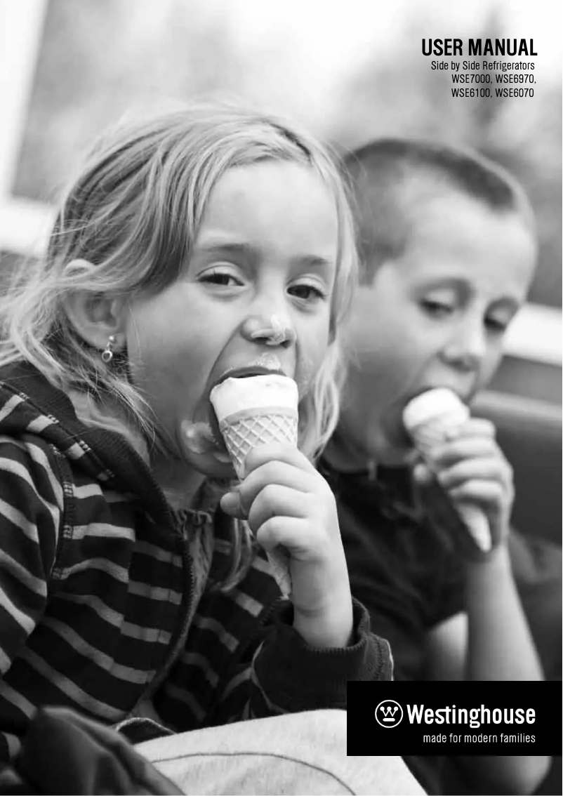 Page 1 de la notice Manuel utilisateur Westinghouse WSE6970