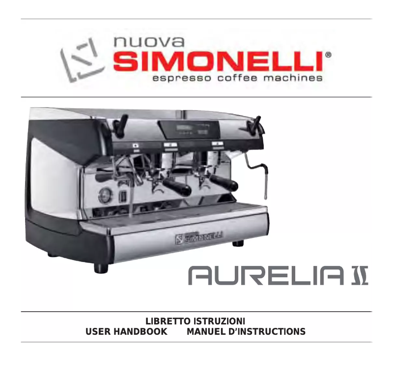 Page 1 de la notice Manuel utilisateur Nuova Simonelli Aurelia II Competizione