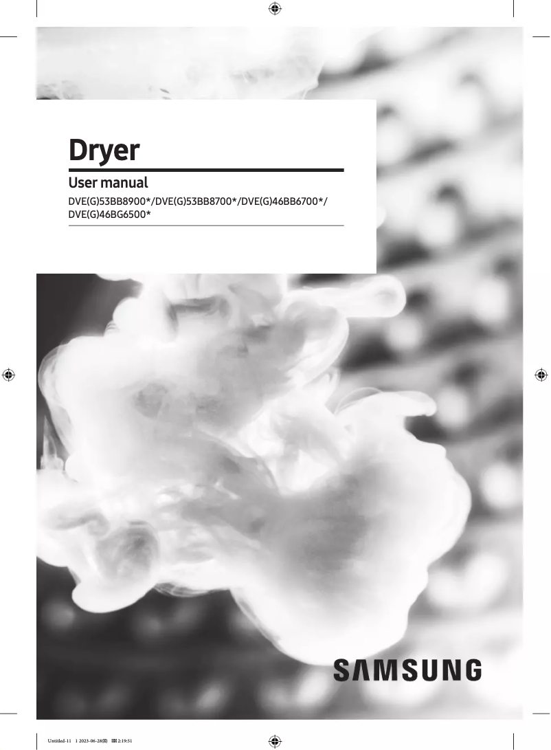 Page n°1 - Manuel utilisateur Samsung DVG53BB8900D