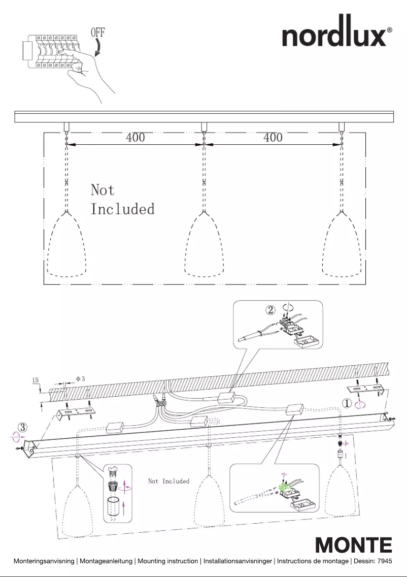 Image de la première page du manuel de l'appareil Monte 3