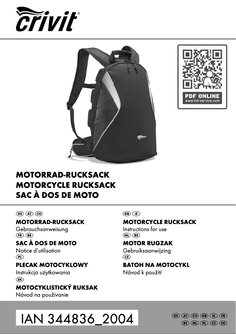 Imagen de la primera página del manual del dispositivo IAN 344836