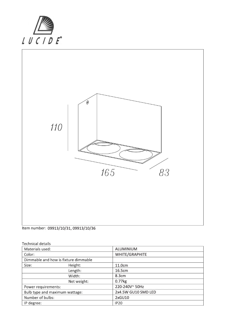 Image de la première page du manuel de l'appareil Bentoo 09913/10/31