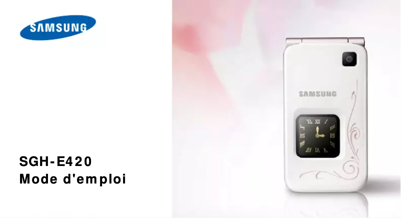 Page 1 de la notice Manuel utilisateur Samsung SGH-E420