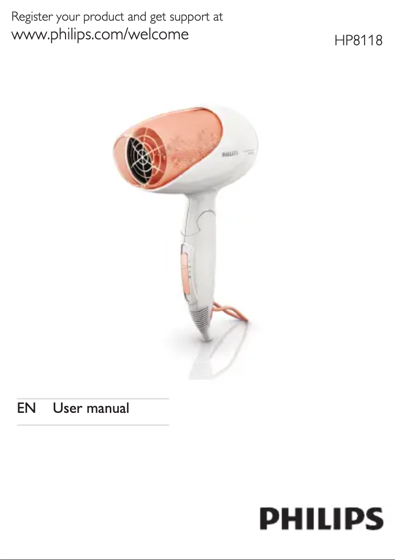 Page n°1 - Manuel utilisateur Philips Care & Protect HP8118