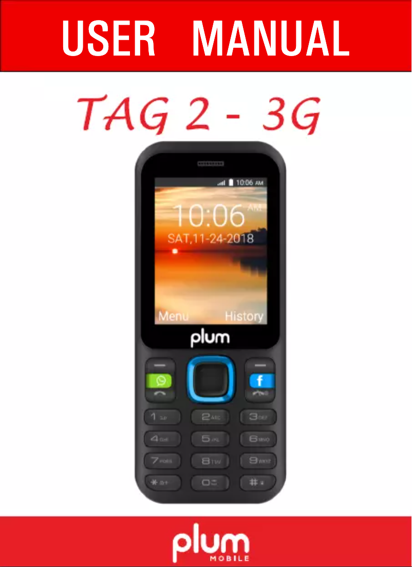 Página 1 del manual Manual de usuario Plum TAG 2