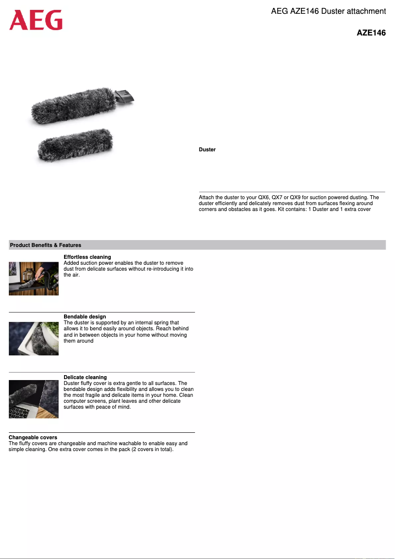 Página 1 del manual Manual de usuario AEG AZE146