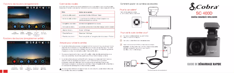 Página 1 del manual Guía de inicio rápido Cobra SC 400