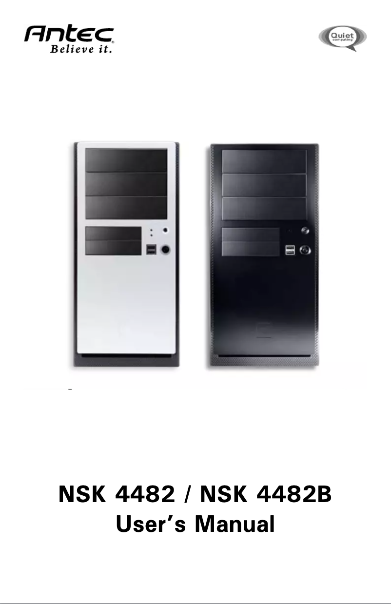 Página 1 del manual Manual de usuario Antec NSK-4482B