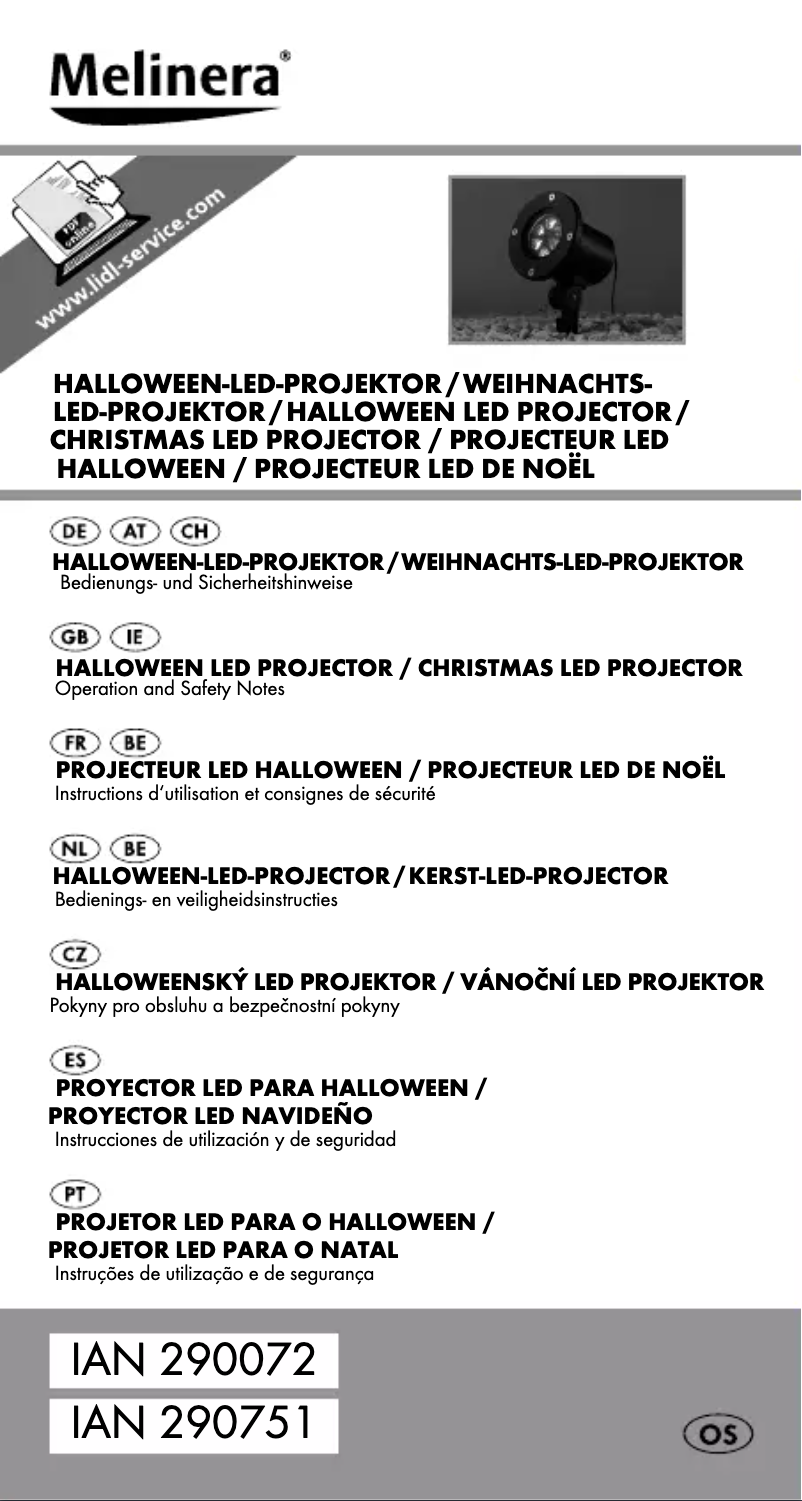 Page 1 de la notice Manuel utilisateur Melinera IAN 290072