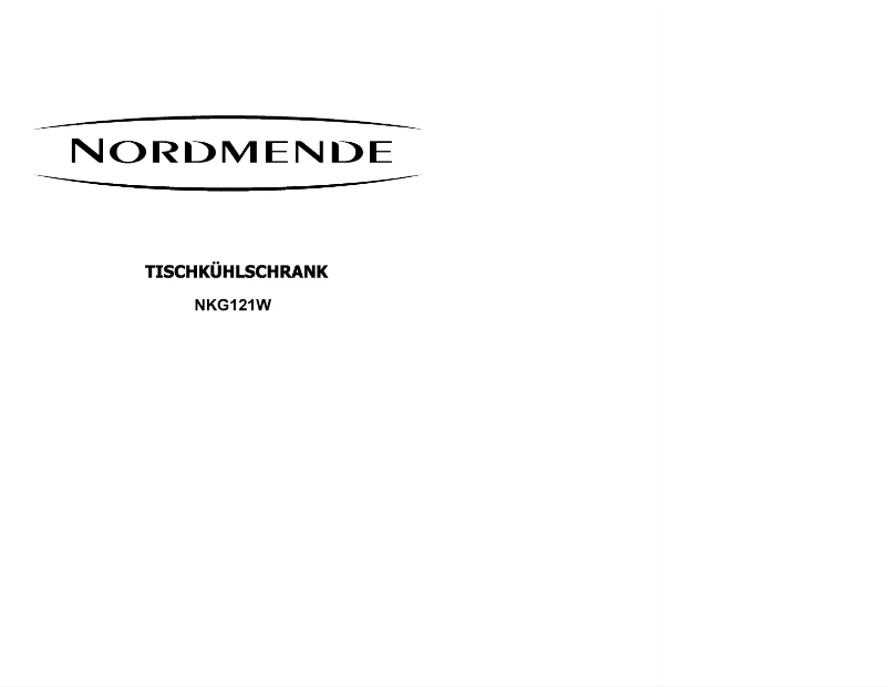 Page n°1 - Manuel utilisateur Nordmende NKG 121W