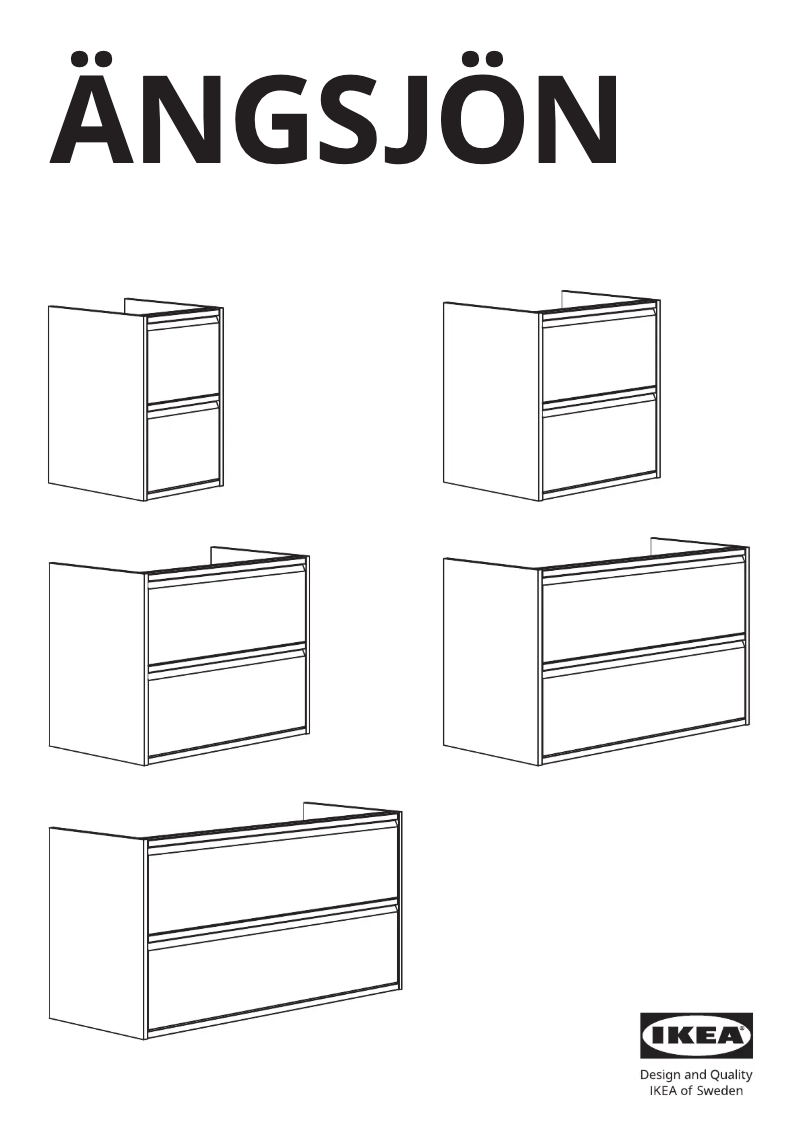 Página 1 del manual Manual de usuario Ikea ÄNGSJÖN 105.350.87