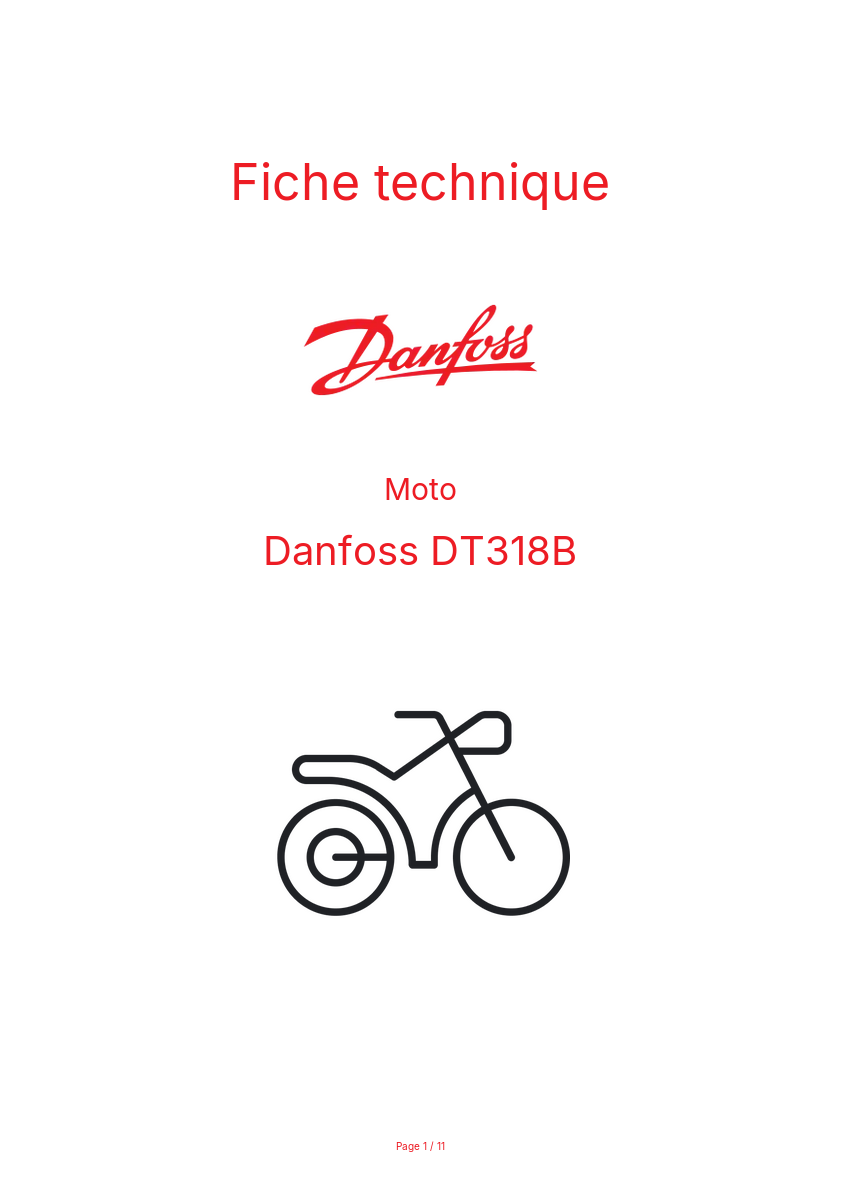 Image de la première page du manuel de l'appareil DT318B