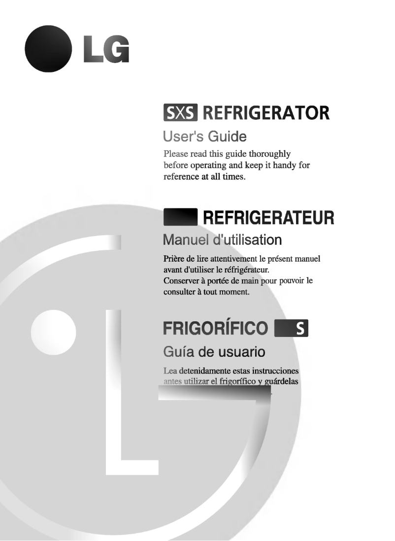 Image de la première page du manuel de l'appareil GR-P257BTB
