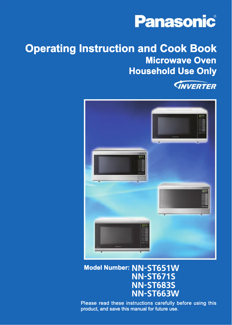 Page 1 de la notice Manuel utilisateur Panasonic NN-ST663W