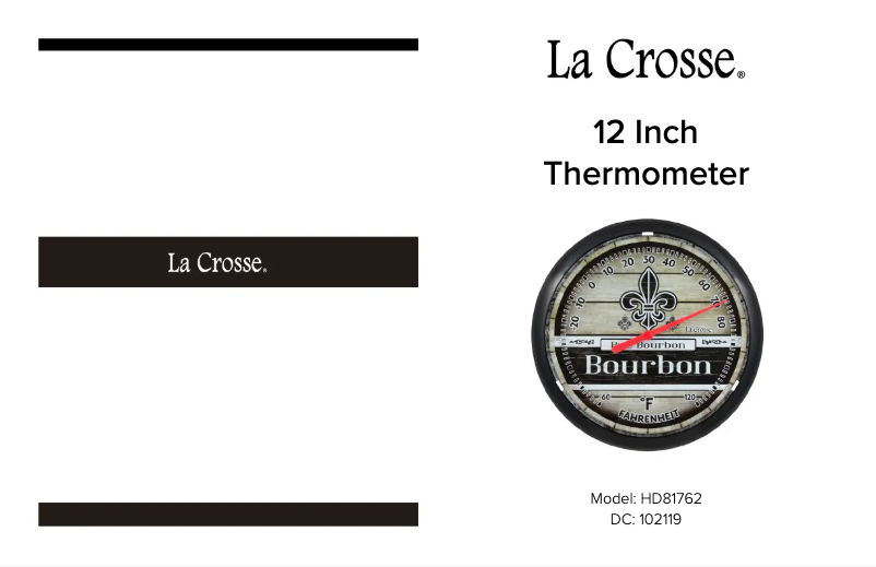 Page n°1 - Manuel utilisateur La Crosse Technology HD81762
