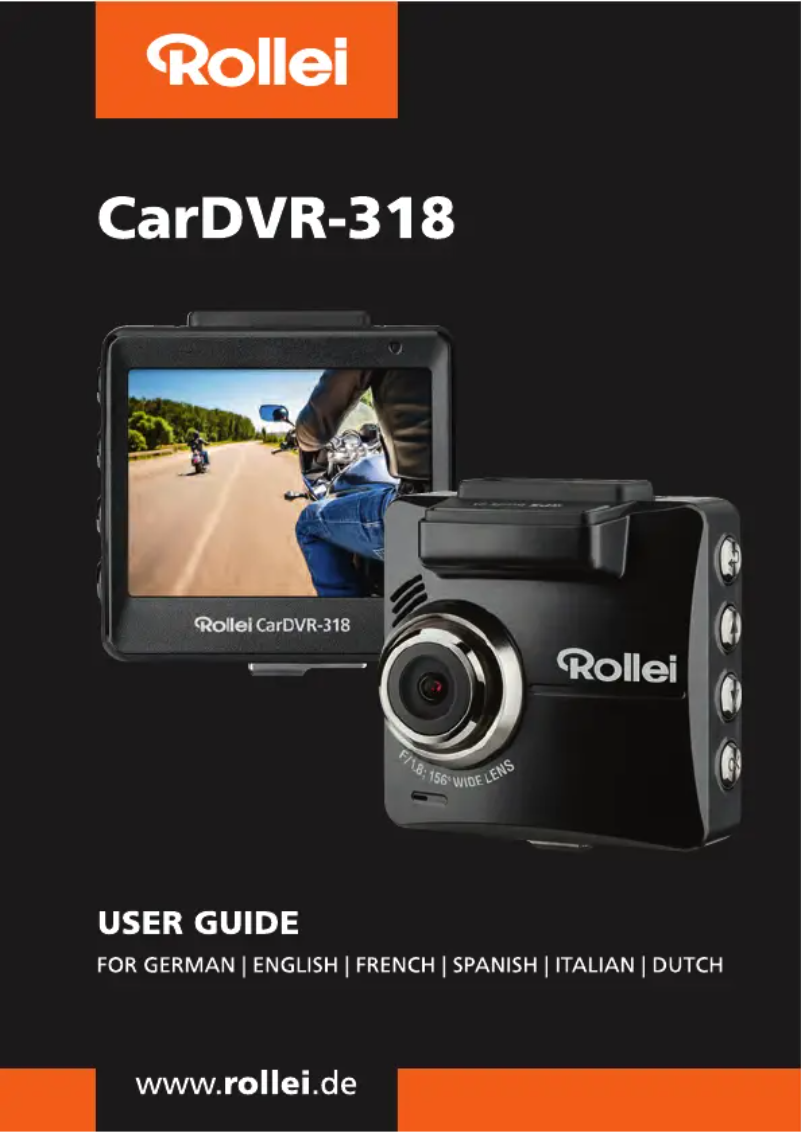 Page n°1 - Manuel utilisateur Rollei Car DVR-318