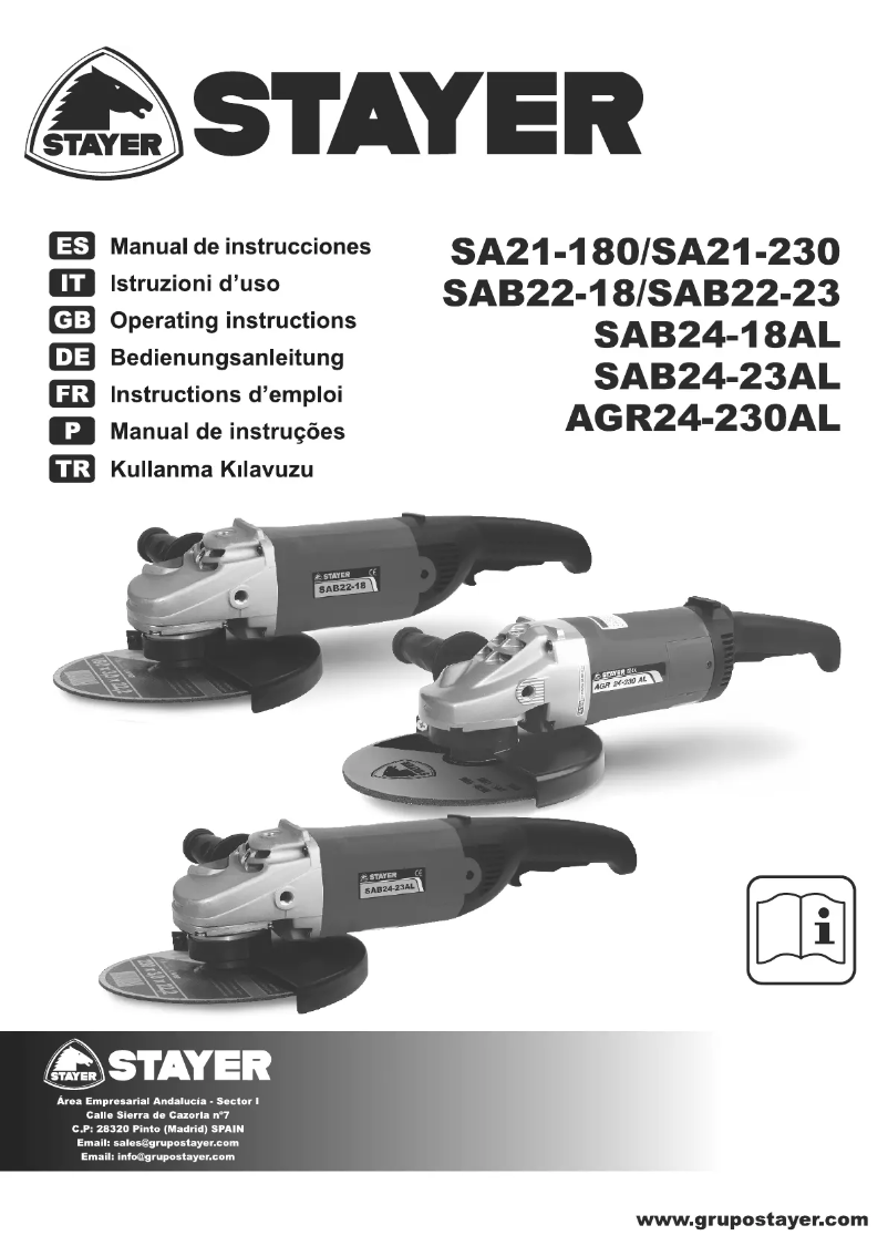 Page n°1 - Manuel utilisateur Stayer SAB24-23AL