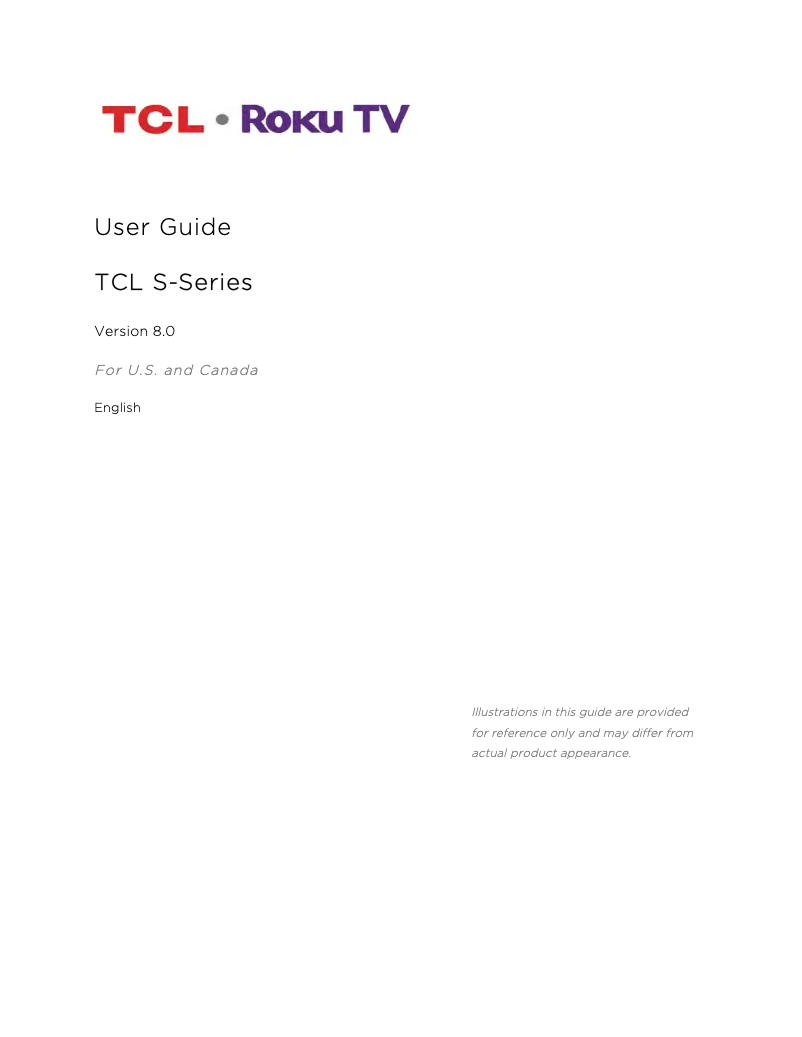 Page 1 de la notice Manuel utilisateur TCL 32S305