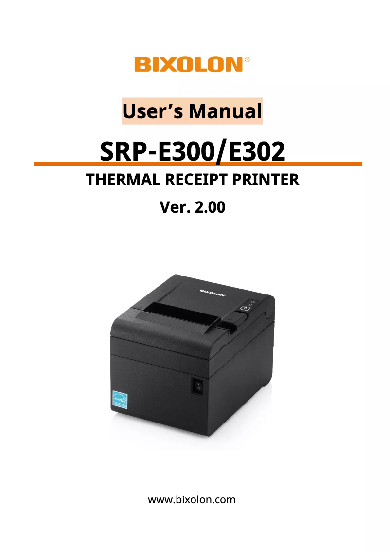 Image de la première page du manuel de l'appareil SRP-E300
