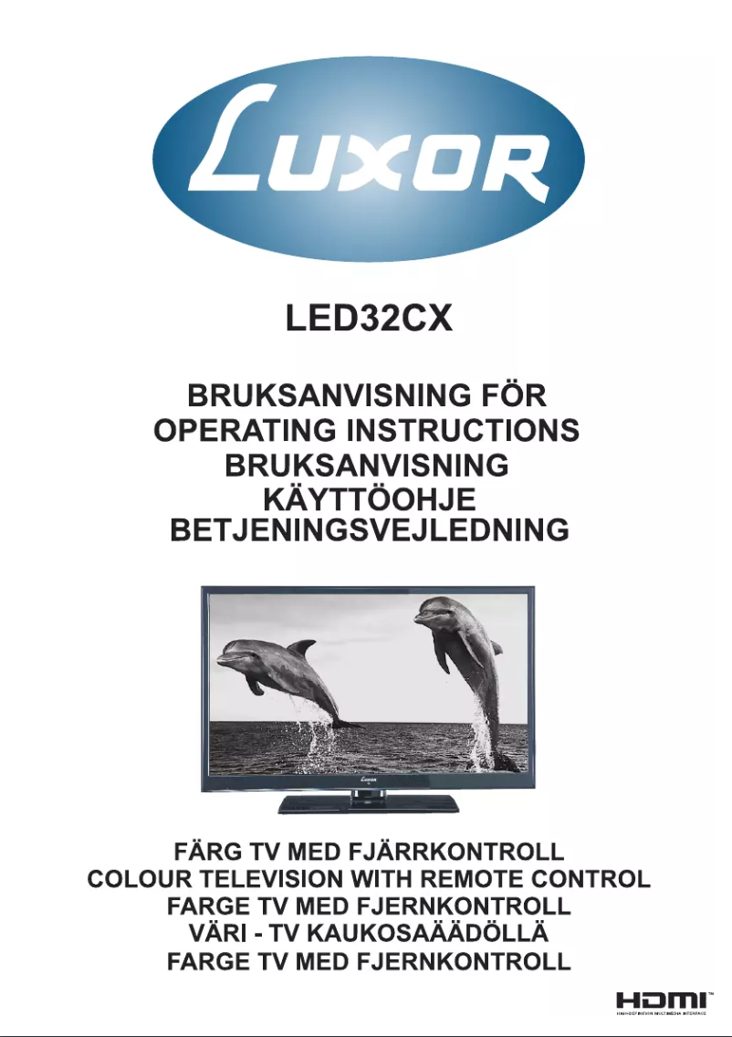 Image de la première page du manuel de l'appareil LED32CX