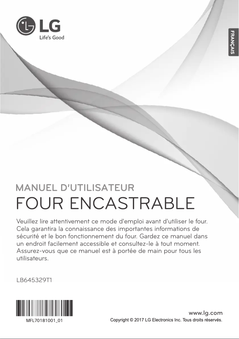 Image de la première page du manuel de l'appareil LB645329T1