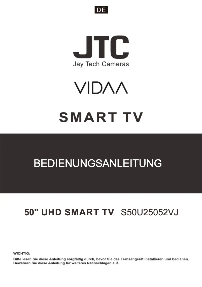 Page 1 de la notice Manuel utilisateur JTC S50U25052VJ