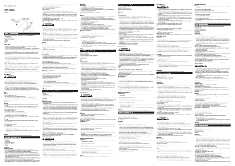 Page 1 de la notice Manuel utilisateur Nedis KABT510EWT