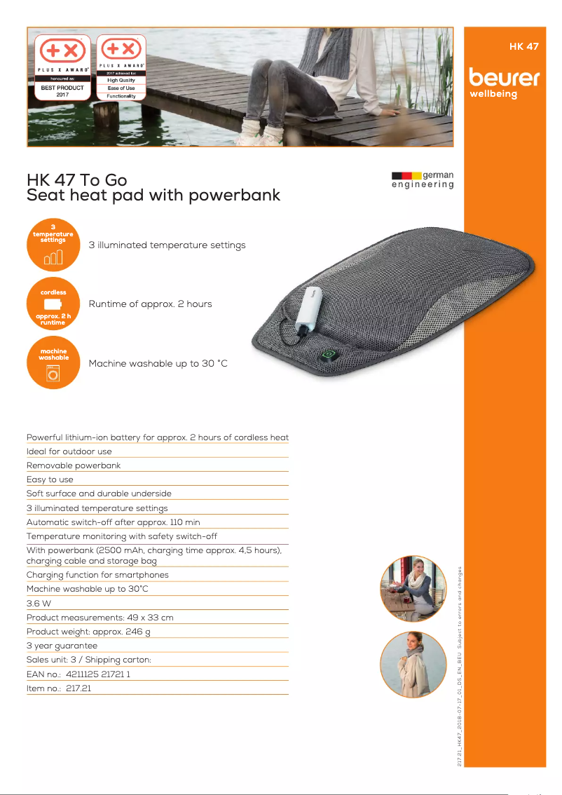 Image de la première page du manuel de l'appareil HK 47