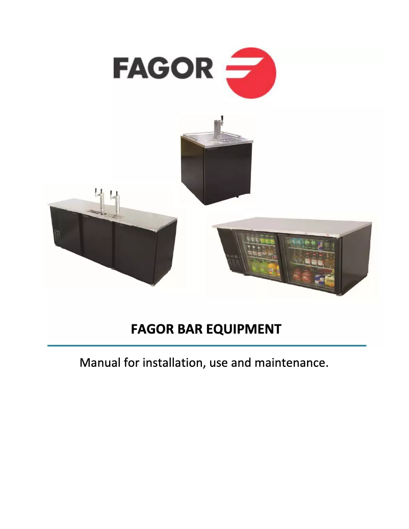 Page 1 de la notice Manuel d'utilisation et d'entretien Fagor FDD-59