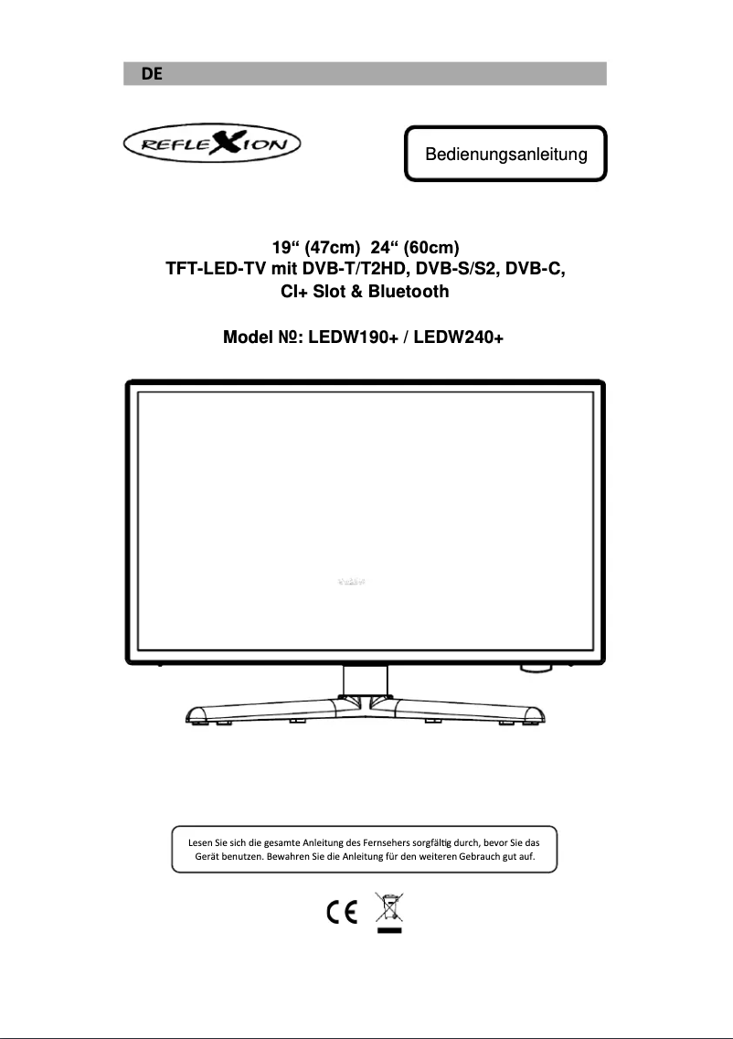 Image de la première page du manuel de l'appareil LEDW240+
