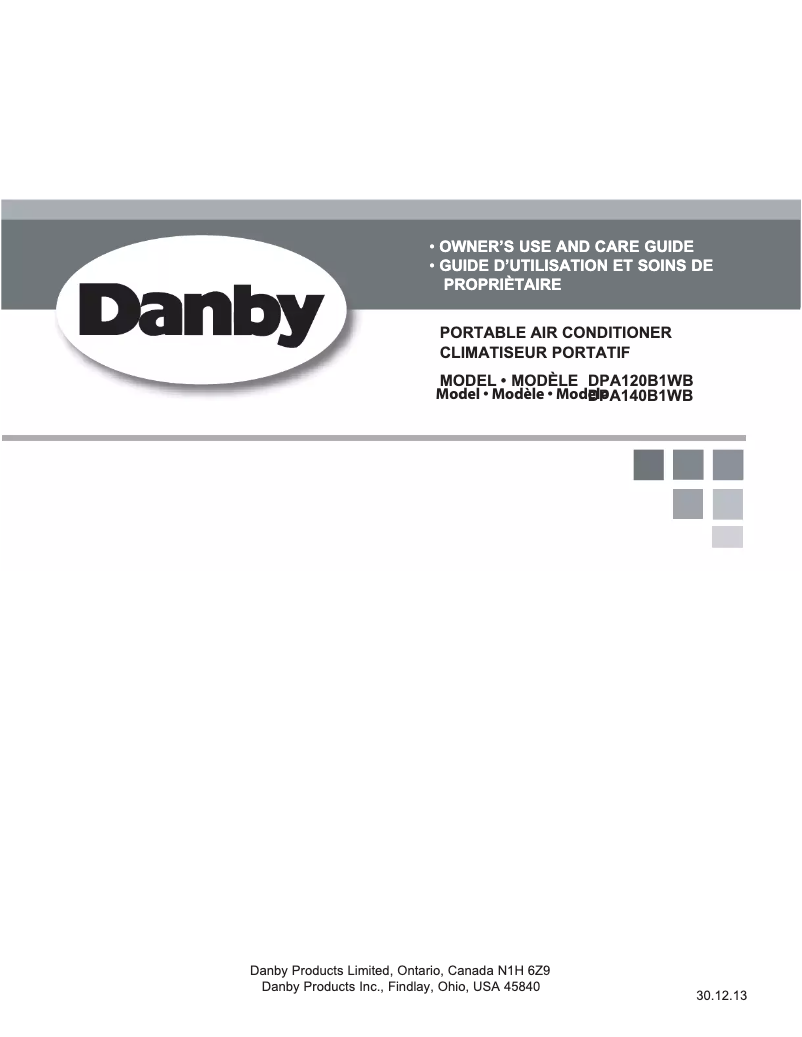 Imagen de la primera página del manual del dispositivo DPA140B1WB