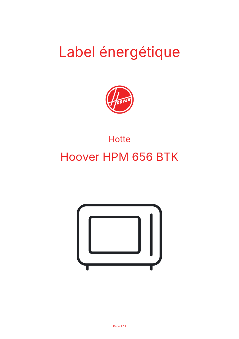 Image de la première page du manuel de l'appareil HPM 656 BTK