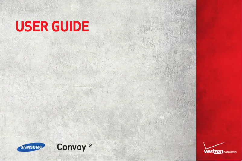 Page 1 de la notice Manuel utilisateur Samsung Convoy 2
