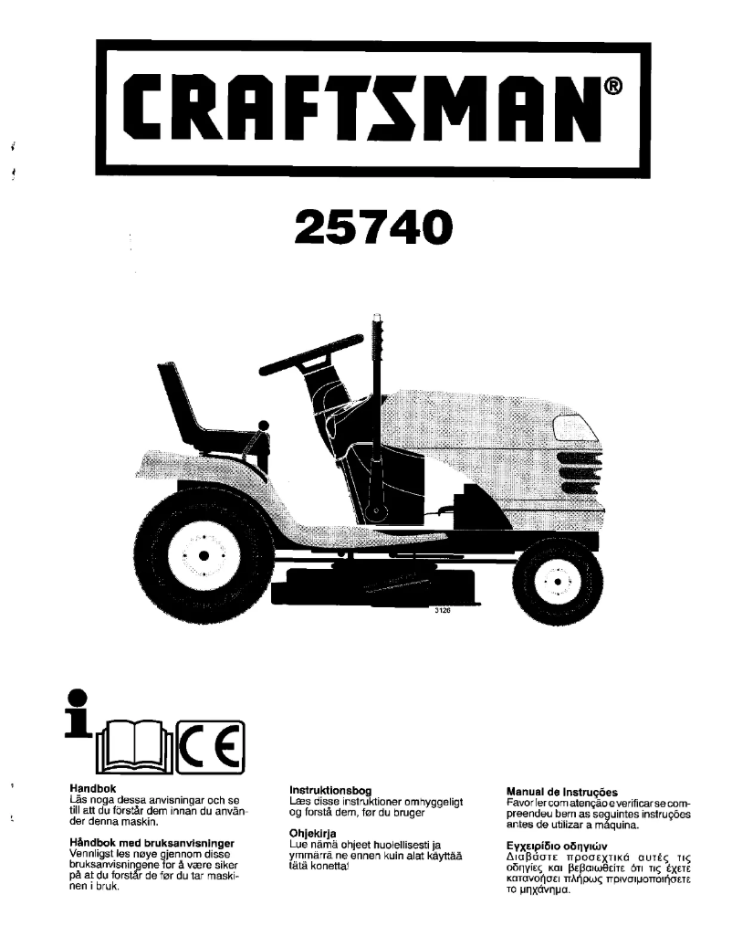 Page n°1 - Manuel utilisateur Craftsman 25740
