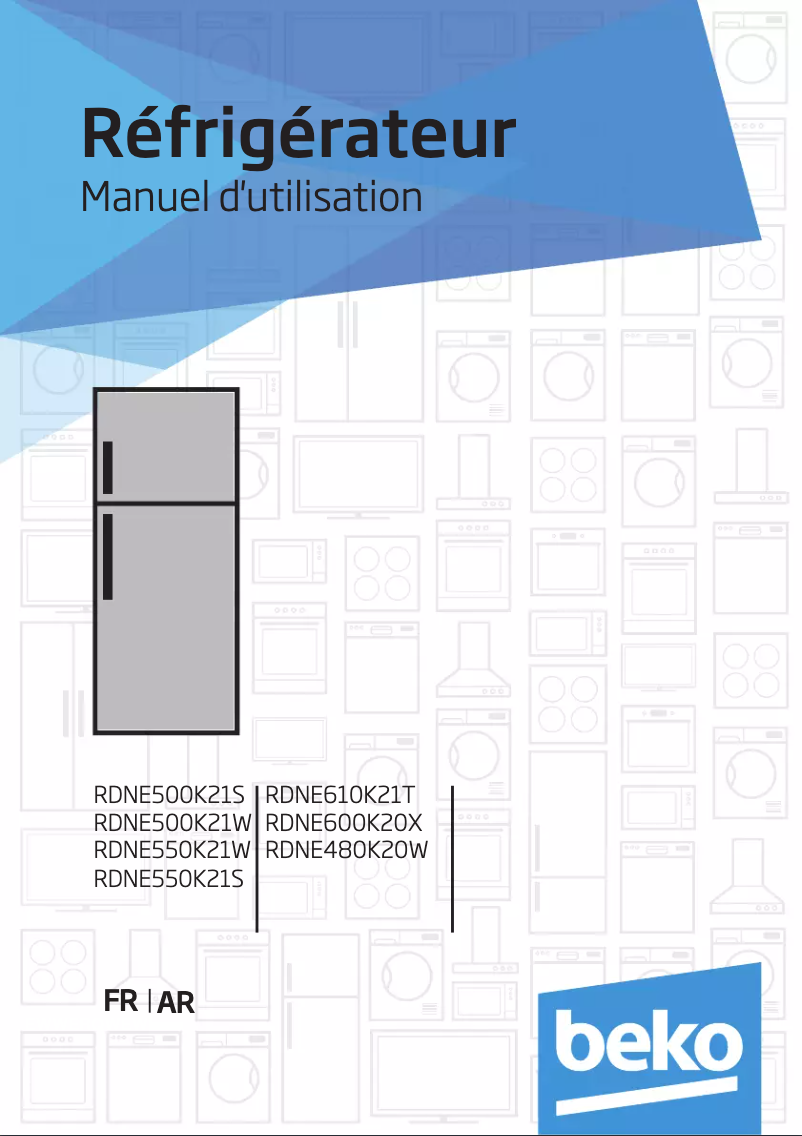 Page n°1 - Manuel utilisateur Beko RDNE550K21W