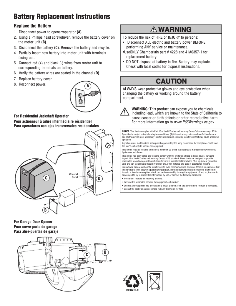 Image de la première page du manuel de l'appareil 4228