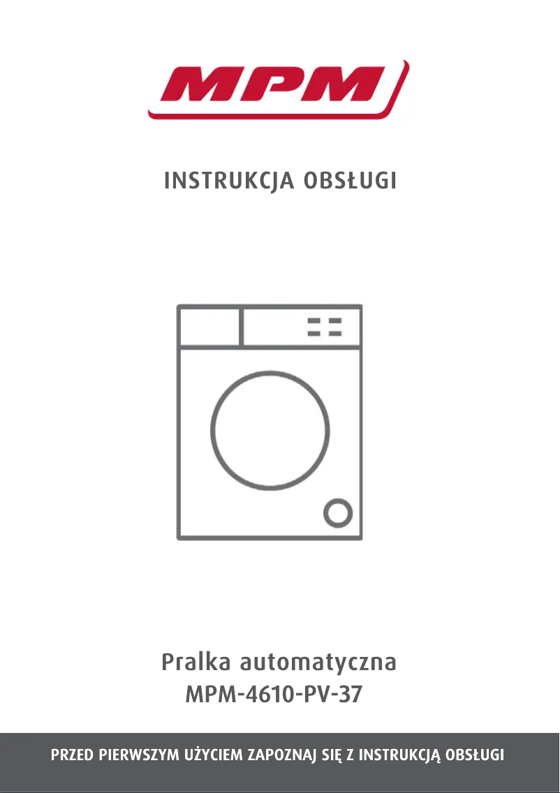 Image de la première page du manuel de l'appareil MPM-4610-PV-37