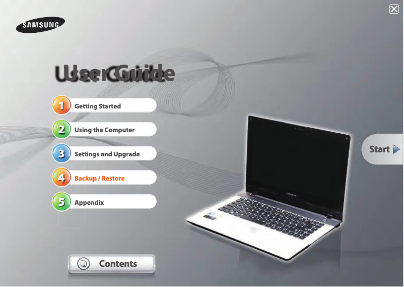 Page n°1 - Manuel utilisateur Samsung NP-SF310